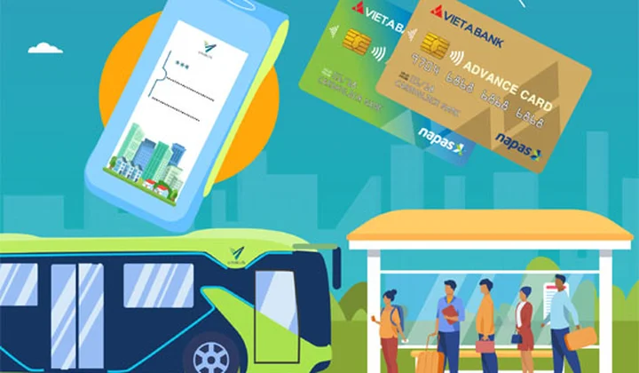 Chủ thẻ Chip nội địa VietABank đã có thể thanh toán tiền vé xe Bus điện VinBus