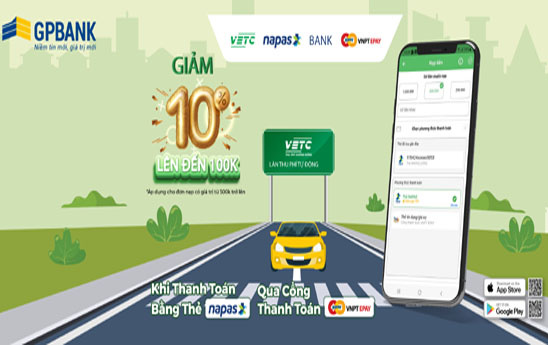 Chủ thẻ GPBank nhận ưu đãi từ chương trình “Tự động trả phí - Không lo tắc đường”