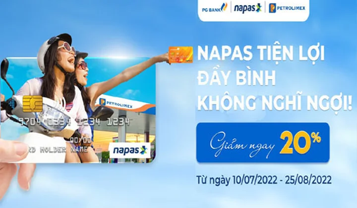 Chủ thẻ PG Bank khi thanh toán mua xăng được giảm giá 20%