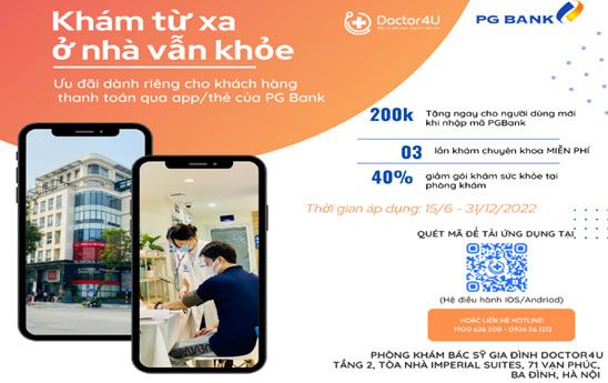 Chủ thẻ PG Bank và Flexiapp nhận ưu đãi đến 40% khi tới Doctor4U