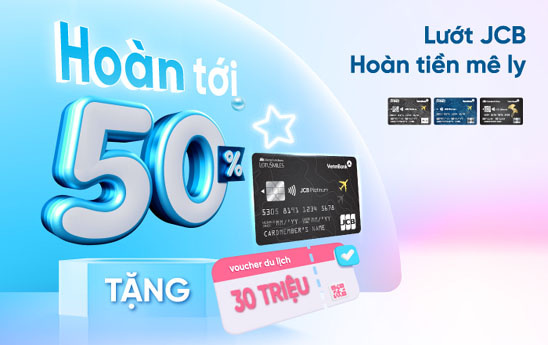 Chủ thẻ VietinBank Platinum JCB Virtual Vietnam Airlines nhận hoàn tiền đến 1,5 triệu đồng