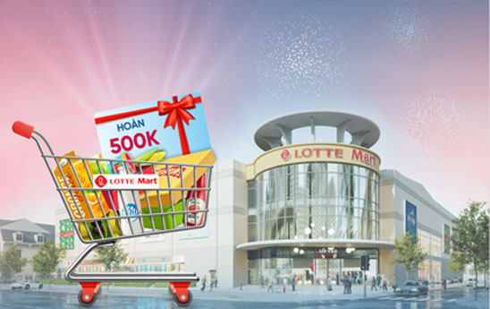 Chủ thẻ Vietinbank được hoàn đến 500.000 đồng khi thanh toán tại Lotte Mart TP. Vinh