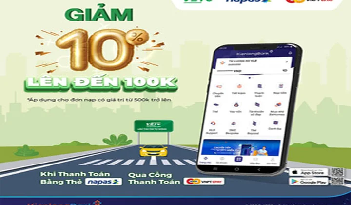 Chủ thẻ liên kết KienlongBank Napas nhận ưu đãi từ chương trình “Tự động trả phí - Không lo tắc đường”