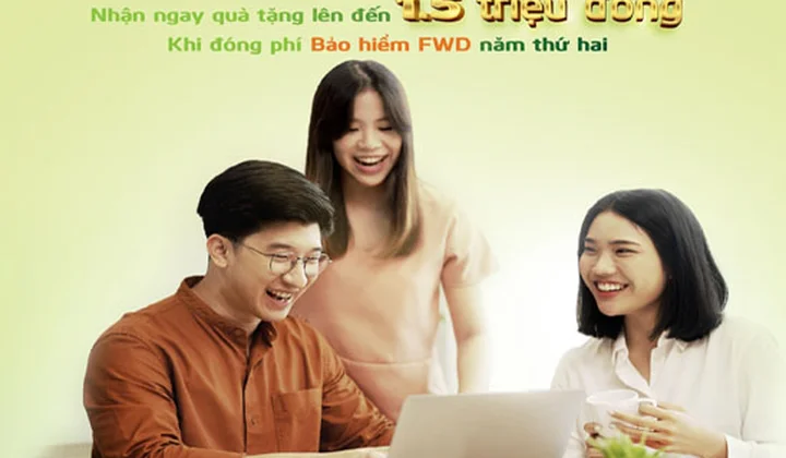 Nhận ưu đãi lên đến 1,5 triệu đông trong chương trình “Duy trì bảo vệ cùng Vietcombank và FWD”
