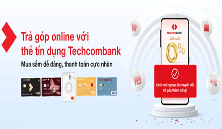 Chuyển đổi trả góp trên ứng dụng Techcombank Mobile