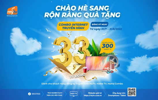 Cơ hội trúng thưởng TV Samsung UHD 4K 43 inch khi đăng ký Truyền hình MyTV