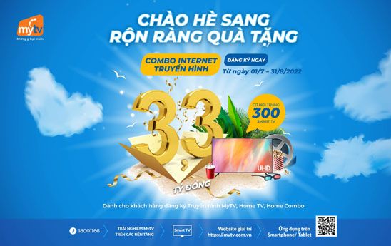 Cơ hội trúng thưởng TV Samsung UHD 4K 43 inch khi đăng ký Truyền hình MyTV