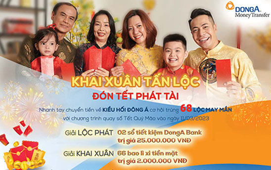 Cùng Kiều hối Đông Á "Khai Xuân Tấn Lộc - Đón Tết Phát Tài" năm 2023