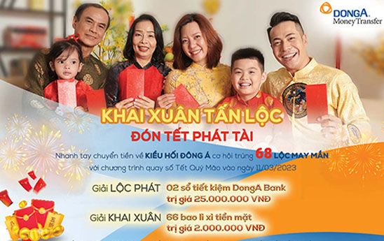 Cùng Kiều hối Đông Á "Khai Xuân Tấn Lộc - Đón Tết Phát Tài" năm 2023