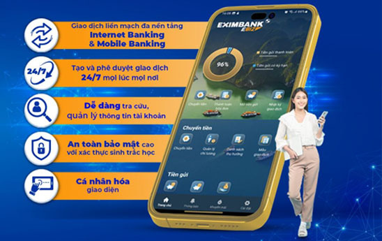 Eximbank ra mắt ứng dụng dành cho Doanh nghiệp