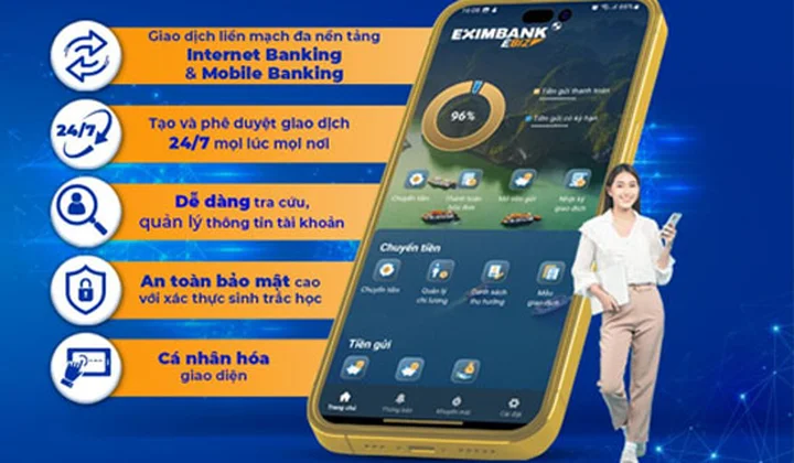 Eximbank ra mắt ứng dụng dành cho Doanh nghiệp
