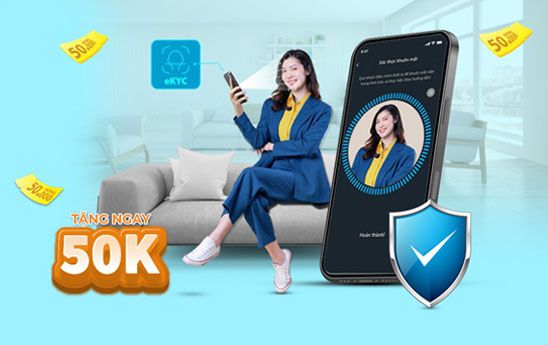 Eximbank tặng 50.000 đồng cho khách hàng mở tài khoản thanh toán và đăng ký ứng dụng ngân hàng số bằng eKYC