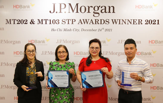 HDBank đạt Giải thưởng Chất lượng điện toán Thanh toán quốc tế xuất sắc 4 năm liên tiếp