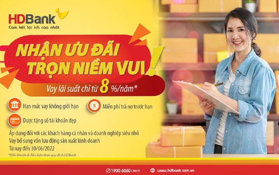 HDBank trợ lực đa chiều cho doanh nghiệp siêu nhỏ và cá nhân kinh doanh bứt phá