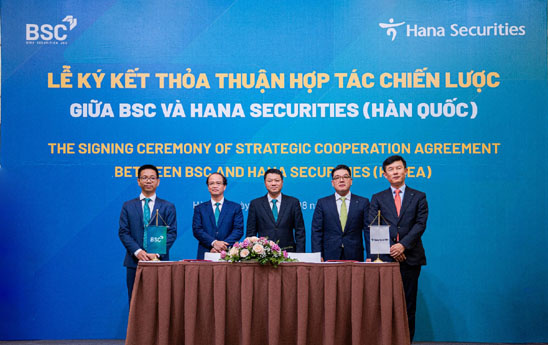 Hana Securities chính thức trở thành cổ đông chiến lược của BSC