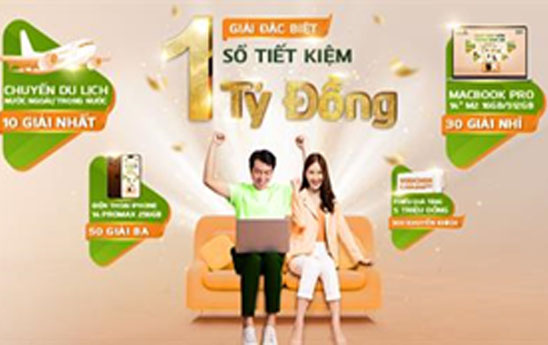 Khách hàng có cơ hội sở hữu sổ tiết kiệm 1 tỷ đồng cùng nhiều phần quà giá trị khi mua bảo hiểm tại Vietcombank
