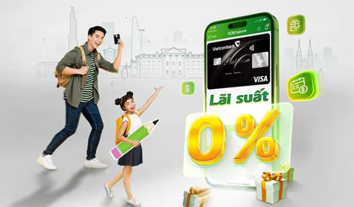 Khách hàng được hoàn tới 1 triệu đồng trong chương trình “Trả góp 0 phí, thanh toán học phí đã có VCB”