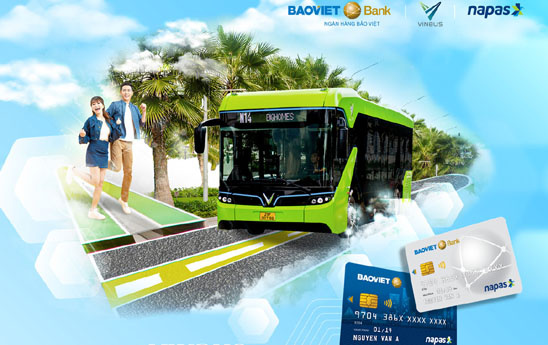 Khởi hành VINBUS - thanh toán không chạm cùng thẻ Chip BAOVIET Bank