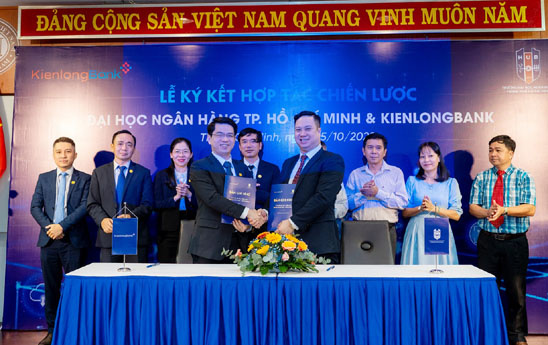 KienlongBank hợp tác cùng Đại học Ngân hàng TP.HCM khai thác tiềm năng của hai bên
