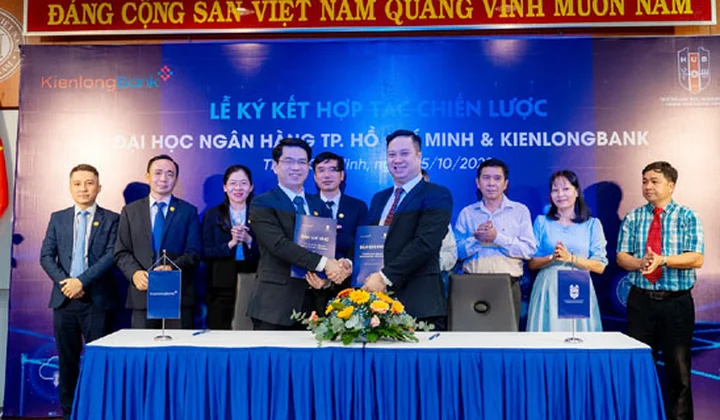 KienlongBank hợp tác cùng Đại học Ngân hàng TP.HCM khai thác tiềm năng của hai bên