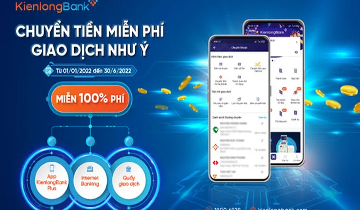 KienlongBank tiếp tục chương trình Chuyển tiền miễn phí - Giao dịch như ý