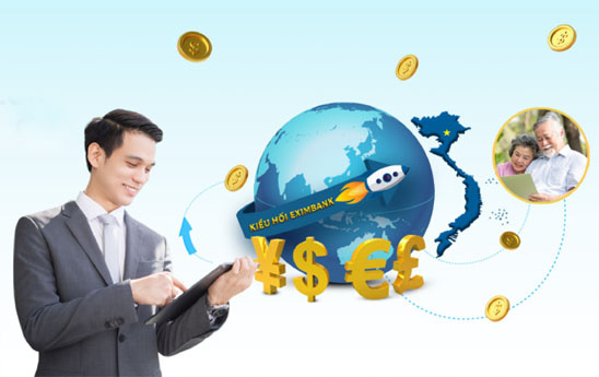 Kiều hối Eximbank, nhận tiền nhanh - ưu đãi lớn