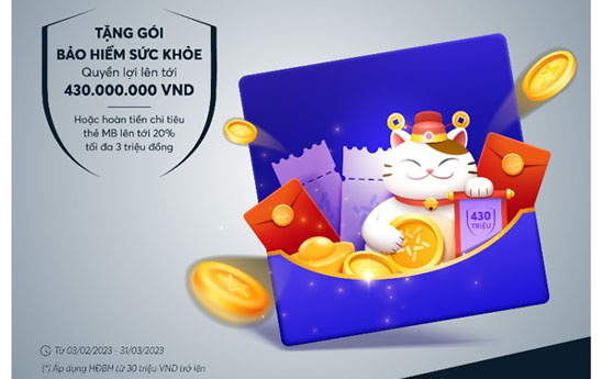 MBBank lì xì cho khách hàng mua mới Hợp đồng bảo hiểm nhân thọ
