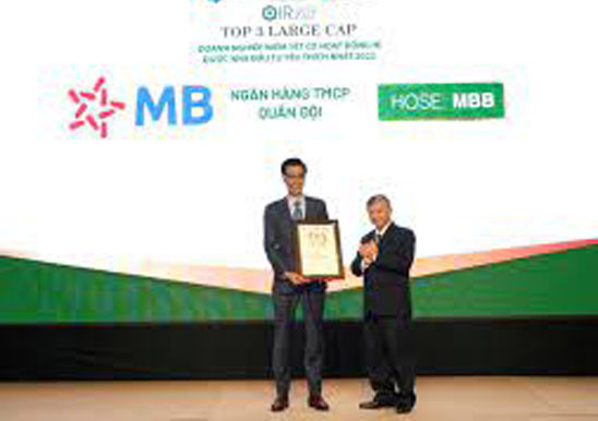 MBBank lọt Top 3 doanh nghiệp được nhà đầu tư yêu thích nhất