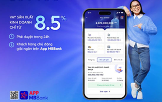 MB cho vay ưu đãi lãi suất chỉ từ 8.5%/năm