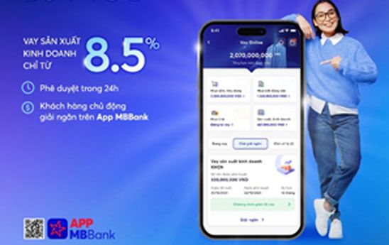 MB cho vay ưu đãi lãi suất chỉ từ 8.5%/năm
