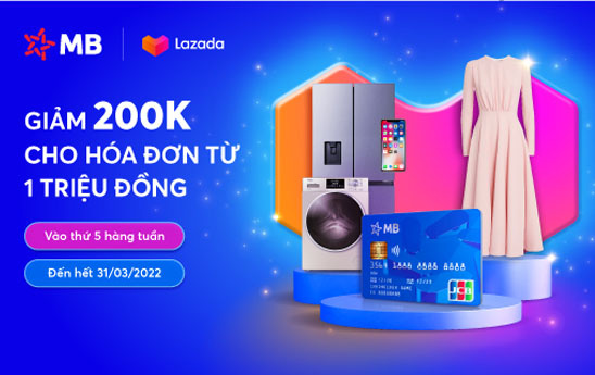 MB dành ưu đãi cho chủ thẻ tín dụng MB JCB vào ngày thứ 5 hàng tuần