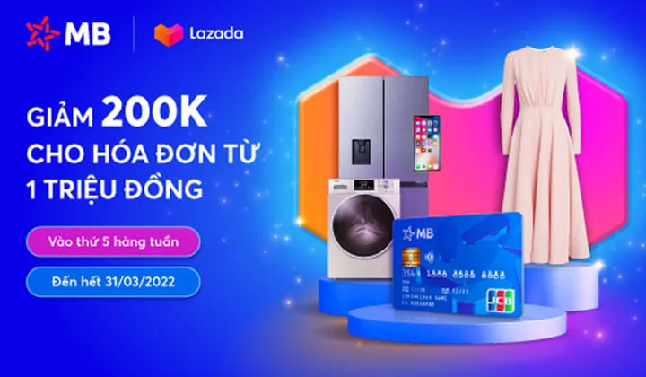 MB dành ưu đãi cho chủ thẻ tín dụng MB JCB vào ngày thứ 5 hàng tuần