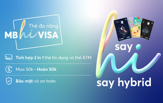MB ra mắt bộ sưu tập thẻ đa năng “2 trong 1” với nhiều tiện ích vượt trội