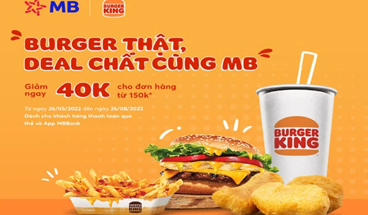 MB triển khai chương trình “Burger thật, deal chất”