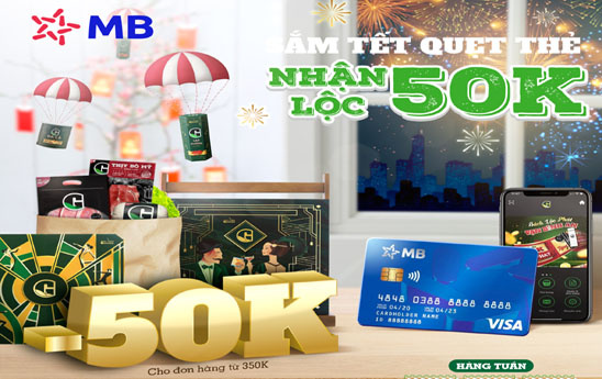 MB ưu đãi chủ thẻ quốc tế mua sắm tại GKitchen