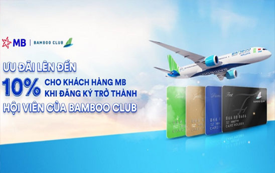 MB ưu đãi khách hàng mua vé máy bay hạng thương gia của Bamboo Airways