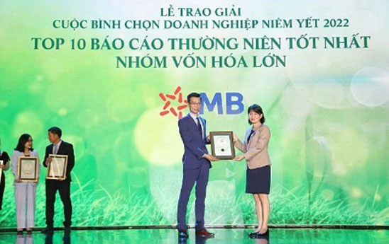 MB vào Top 10 doanh nghiệp niêm yết có báo cáo thường niên xuất sắc nhất