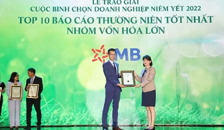 MB vào Top 10 doanh nghiệp niêm yết có báo cáo thường niên xuất sắc nhất