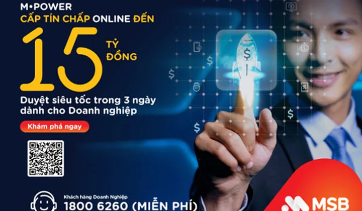 MSB kết hợp cùng MISA hỗ trợ doanh nghiệp vay trực tuyến không tài sản đảm bảo lên tới 15 tỷ đồng