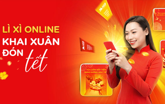 MSB ra mắt tính năng Lì xì Online dịp Tết Nhâm Dần 2022