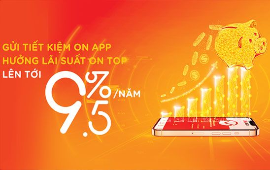 MSB ưu đãi khách hàng gửi tiết kiệm trực tuyến với lãi suất cao nhất đến 9.5%/năm