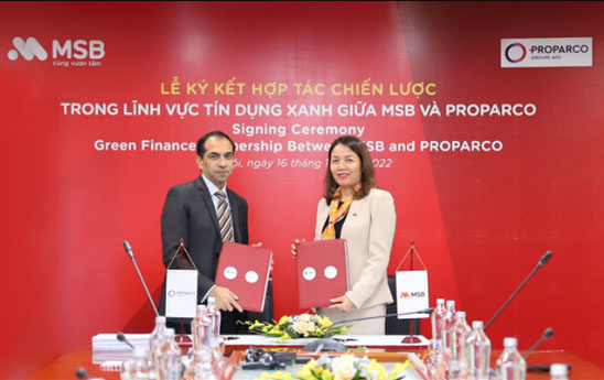 MSB và Proparco ký kết hợp tác chiến lược trong lĩnh vực tín dụng xanh