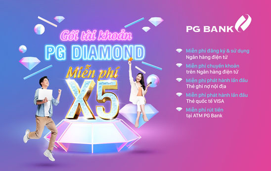 Miễn phí chuyển tiền với Gói tài khoản PG DIAMOND