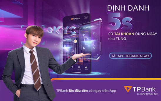 Mở tài khoản TPBank 5 giây ngay trên điện thoại