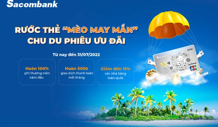 Mở thẻ Sacombank JCB Platinum nhận được combo hoàn tiền