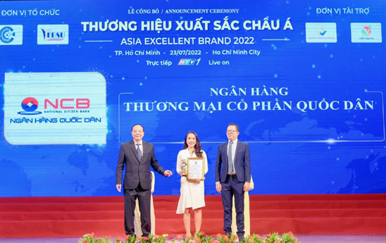 NCB được vinh danh “Top 10 Thương hiệu xuất sắc Châu Á”