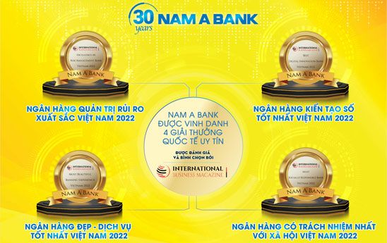 Nam A Bank nhận 4 giải thưởng từ Tạp chí IBM