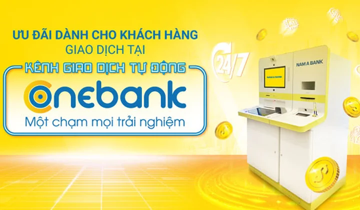 Nam A Bank tặng quà khách hàng giao dịch qua OneBank