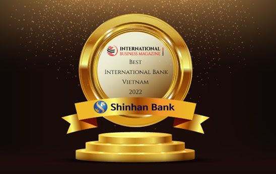 Ngân hàng Shinhan nhận giải thưởng “Ngân hàng nước ngoài tốt nhất Việt Nam 2022”