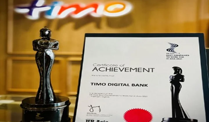 Ngân hàng số Timo được vinh danh “Nơi làm việc tốt nhất châu Á 2021”